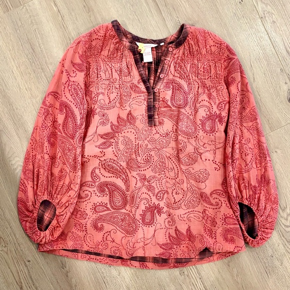 Sundance Paisley Print Women's Top sz Small - Picture 1 of 4